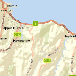 Upper Burnie Street Map