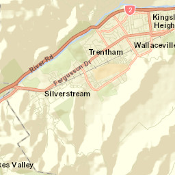 Upper Hutt Street Map