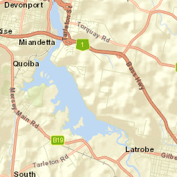 Spreyton Street Map