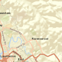 Launceston city centre Street Map