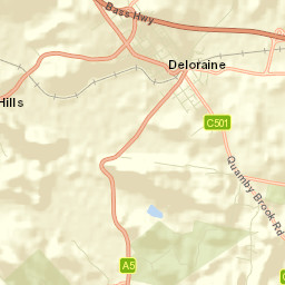 Deloraine Street Map