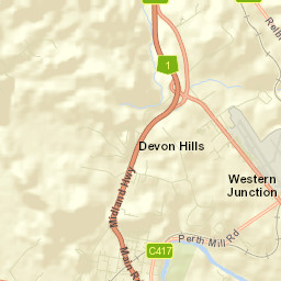 Perth Street Map