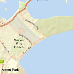 Seven Mile Beach Street Map