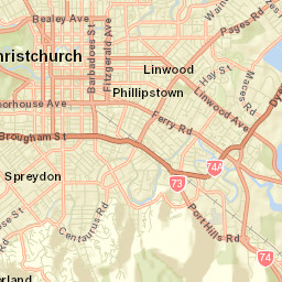 Christchurch Street Map