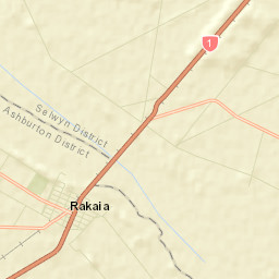 Rakaia Street Map