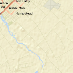 Ashburton District Street Map