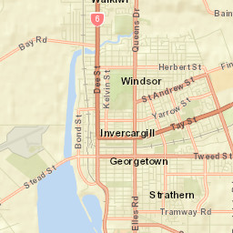 Invercargill Street Map