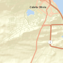 Caleta Olivia Street Map