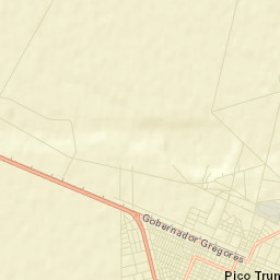 Pico Truncado Street Map