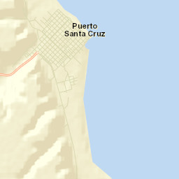Puerto Santa Cruz Street Map