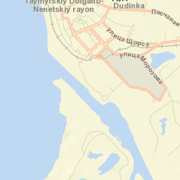 Dudinka Street Map