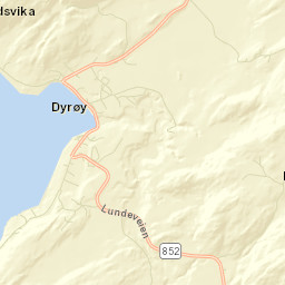 Dyrøy Street Map