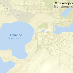 Monchegorsk Street Map