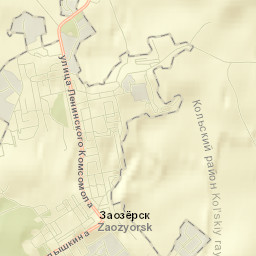 Zaozërsk Street Map