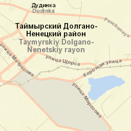 Dudinka Street Map