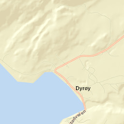 Dyrøy Street Map