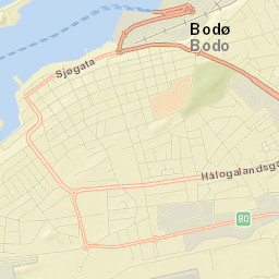 Bodø Street Map