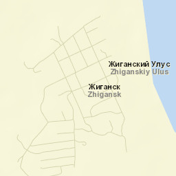 Zhigansk Street Map