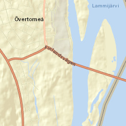 Övertorneå Street Map