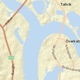 Överkalix Street Map