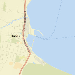 Dalvík Street Map