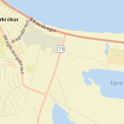 Sauðárkrókur Street Map