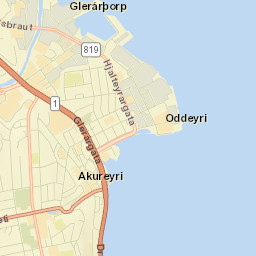 Akureyri Street Map