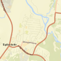 Egilsstaðir Street Map