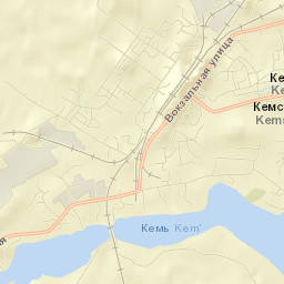 Kem’ Street Map