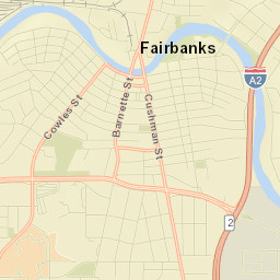 Fairbanks Street Map