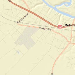 Muhos Street Map