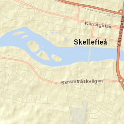 Skellefteå Street Map