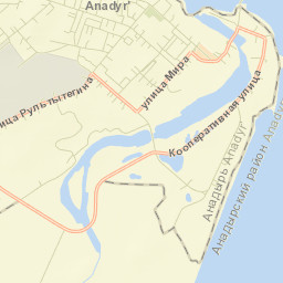 Anadyr Street Map