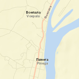 Pinega Street Map
