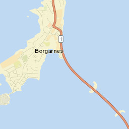 Borgarnes Street Map