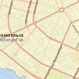 Arkhangel’sk Street Map