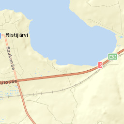 Ristijärvi Street Map