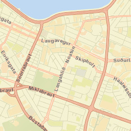 Reykjavík Street Map
