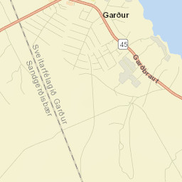 Garður Street Map
