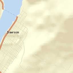 Dawson City Street Map