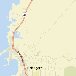 Sandgerði Street Map