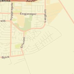 Selfoss Street Map
