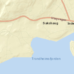 Inderøy Street Map