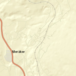 Meråker Street Map