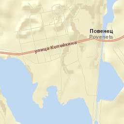 Povenets Street Map