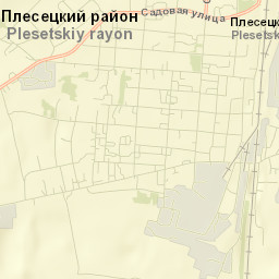 Plesetsk Street Map