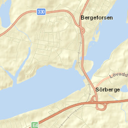 Bergeforsen Street Map