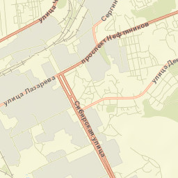Nyagan Street Map
