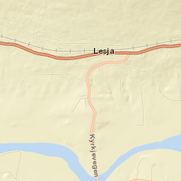 Lesja Street Map