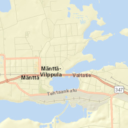 Mänttä Street Map